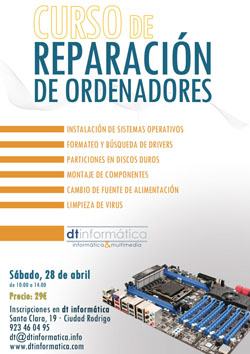 Curso de reparaci�n de ordenadores en Ciudad Rodrigo Salamanca